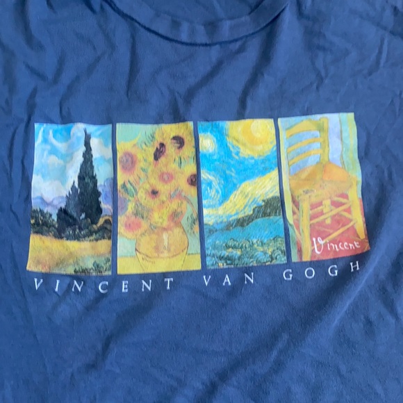 vincent van gogh graph t-shirt - Picture 2 of 5